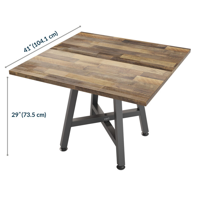 square table is forty one inches long and twenty nine inches tall image number null